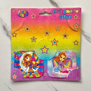 Lisa Frank photo holder magnet clips 2pk